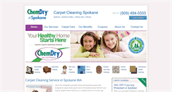 Desktop Screenshot of chemdryofspokane.com