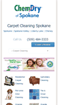Mobile Screenshot of chemdryofspokane.com